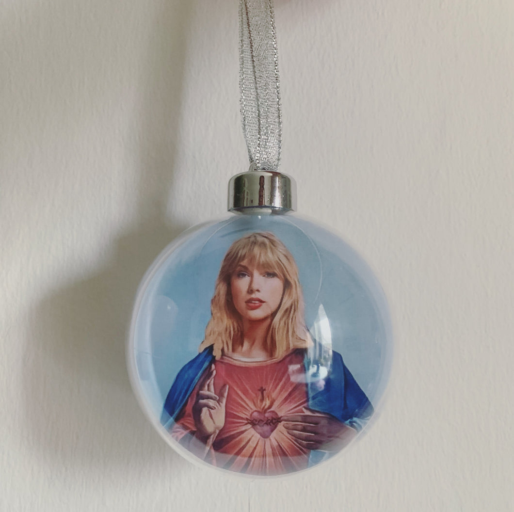 Taylor Swift Goddess Christmas Bauble