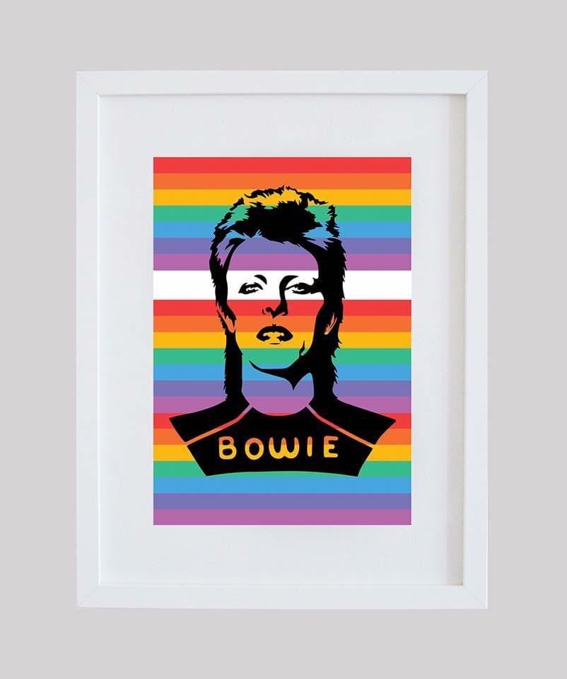 David Bowie Rainbow Wall Art