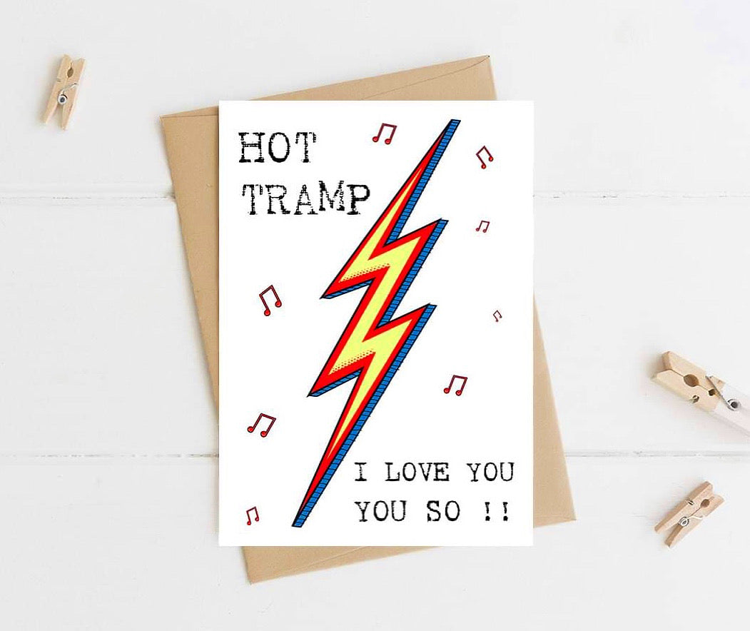 ‘Hot Tramp’ Bowie Valentines Card