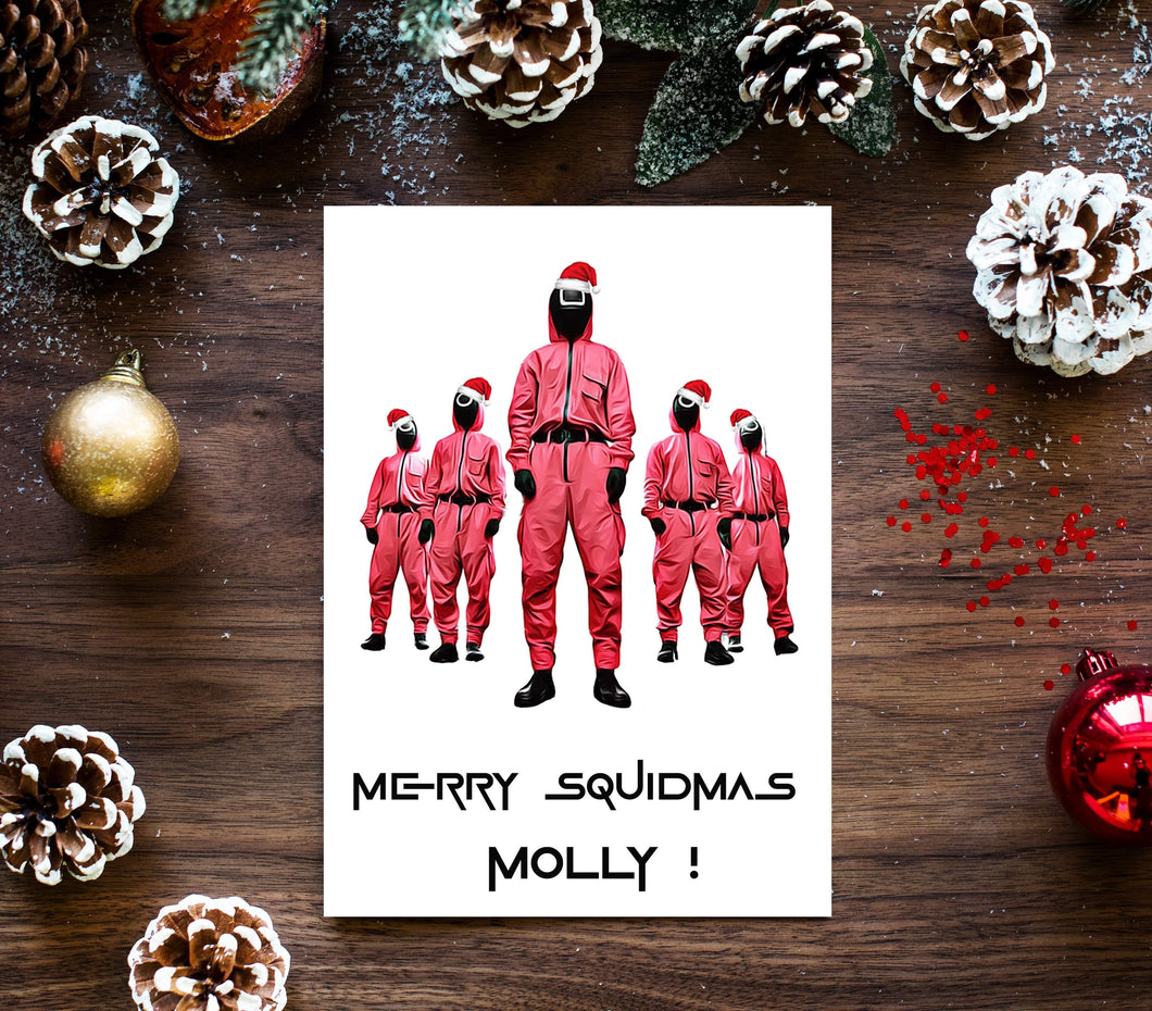 Personalised Squid Game ‘Squidmas’ Christmas Card