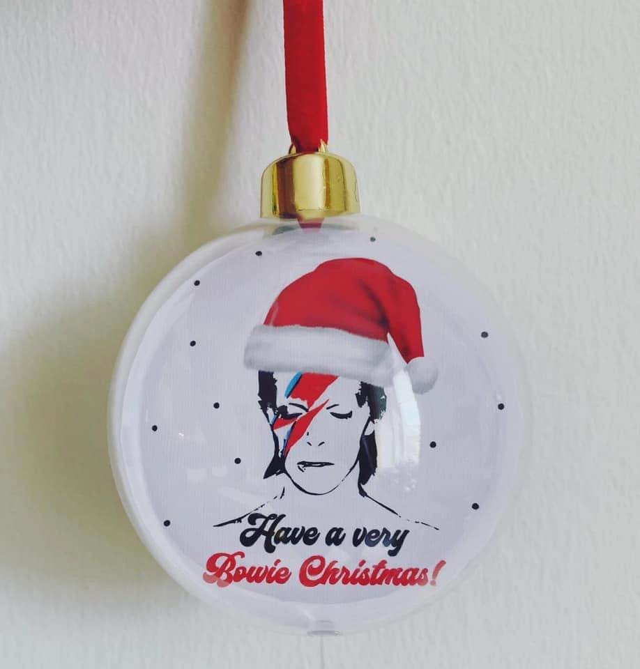 David Bowie Christmas Bauble