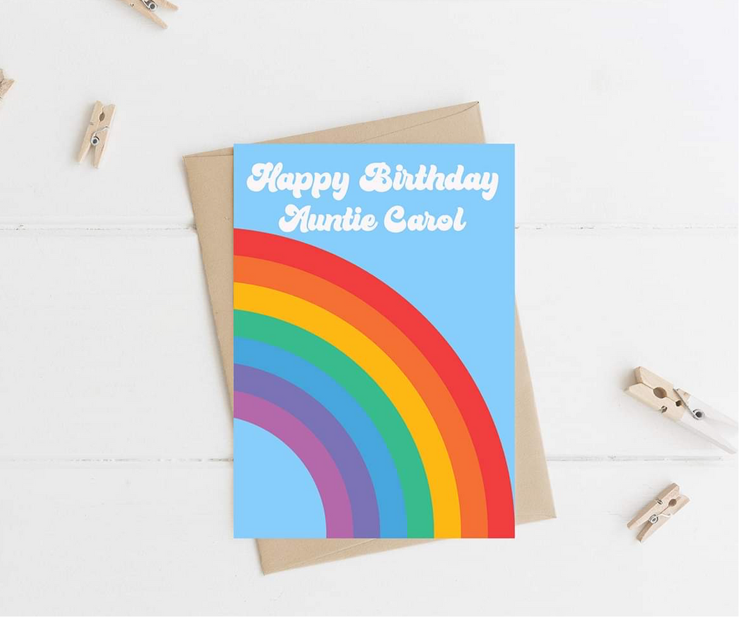 Personalised Rainbow Card