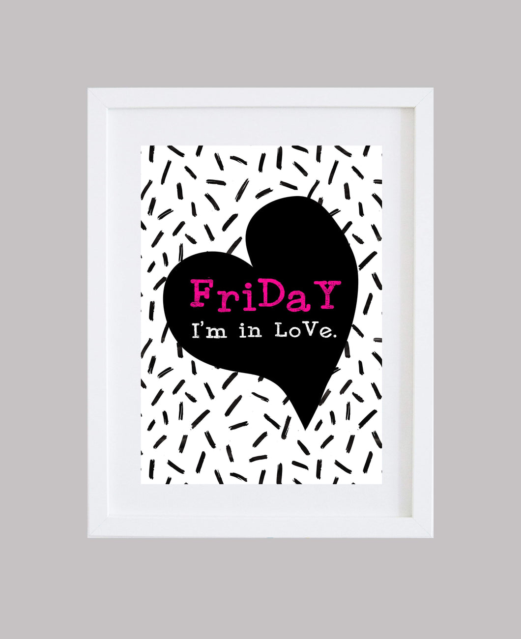 The Cure Music Quote ‘Friday I’m In Love’ Wall Art