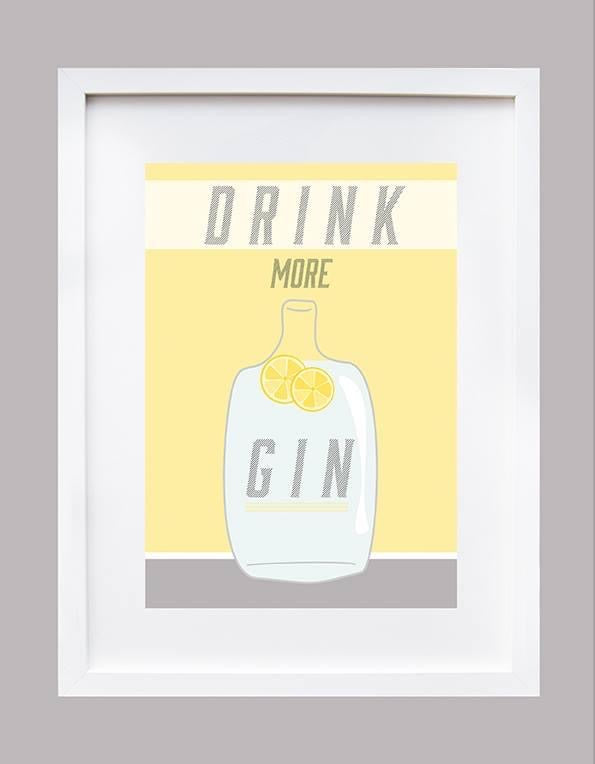 ‘Drink More Gin’ Wall Art