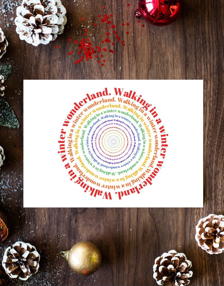 Rainbow ‘Winter Wonderland’ Christmas Card